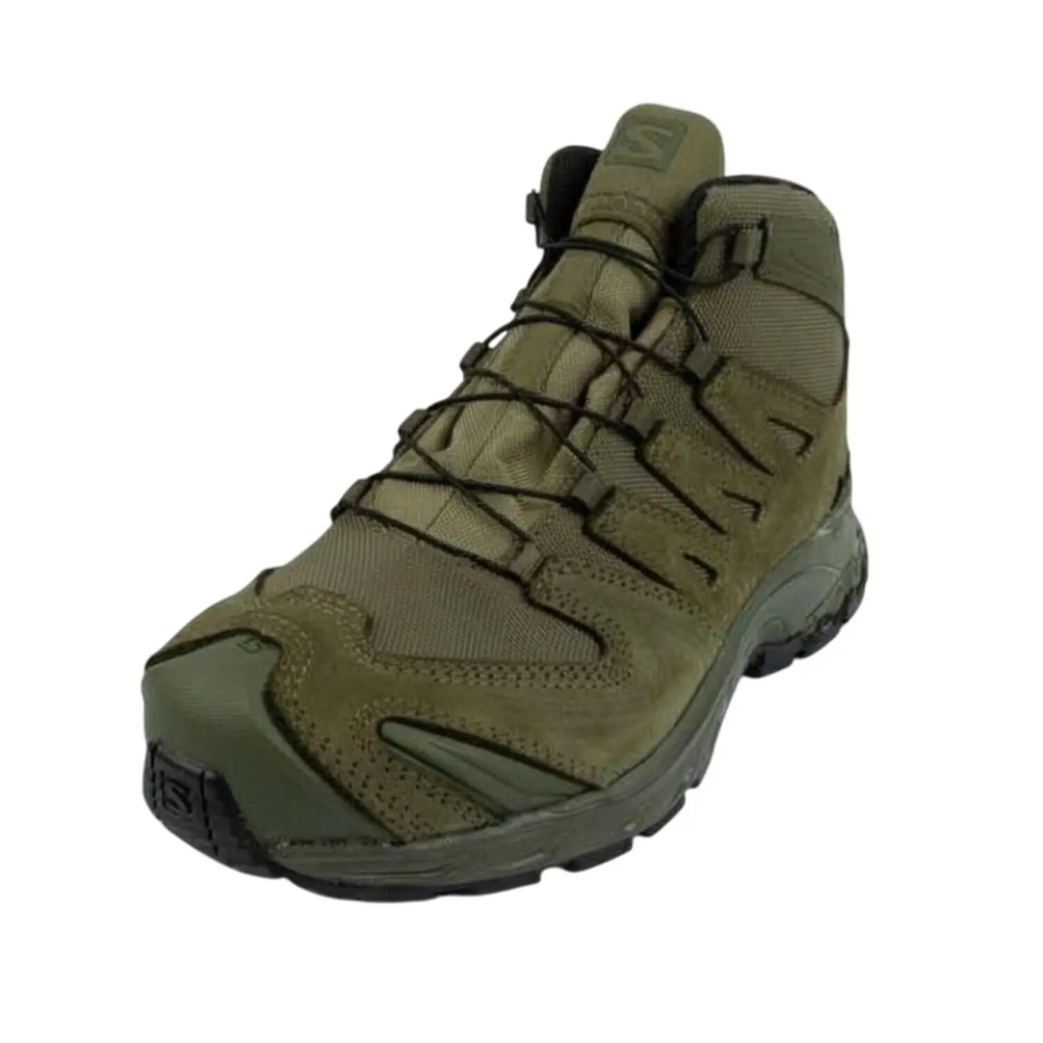 "XA Forces" Wanderschuhe für Damen, Leder Herren Grün 5/6