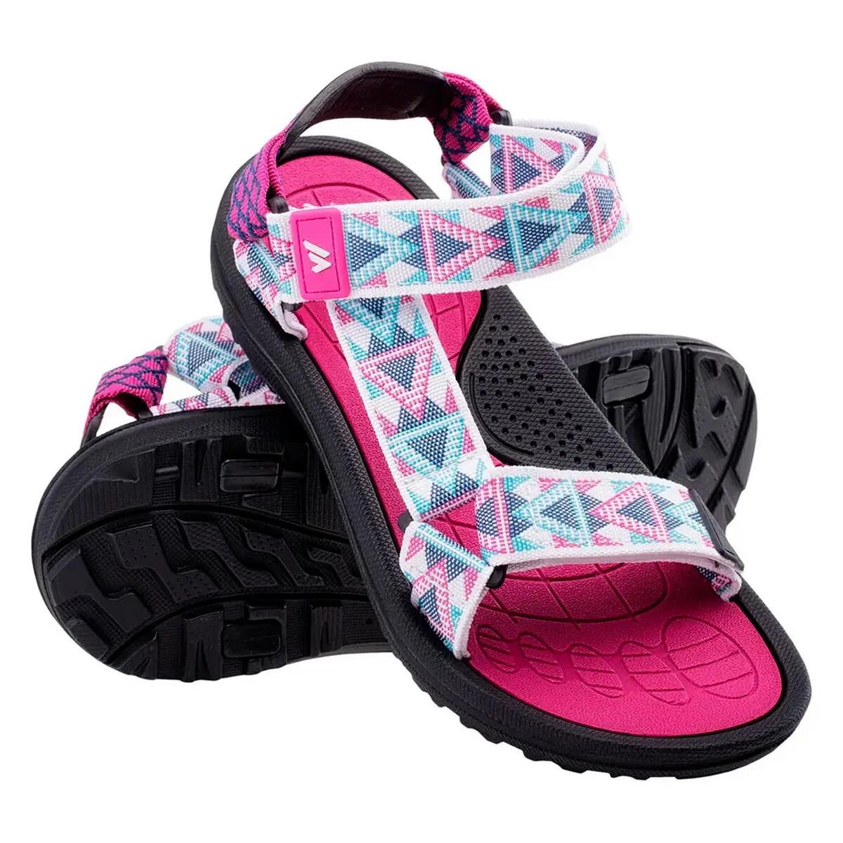Sandalias Mercheto para Mujer Negro, Fucsia Festival, Blanco, Turquesa 6/6