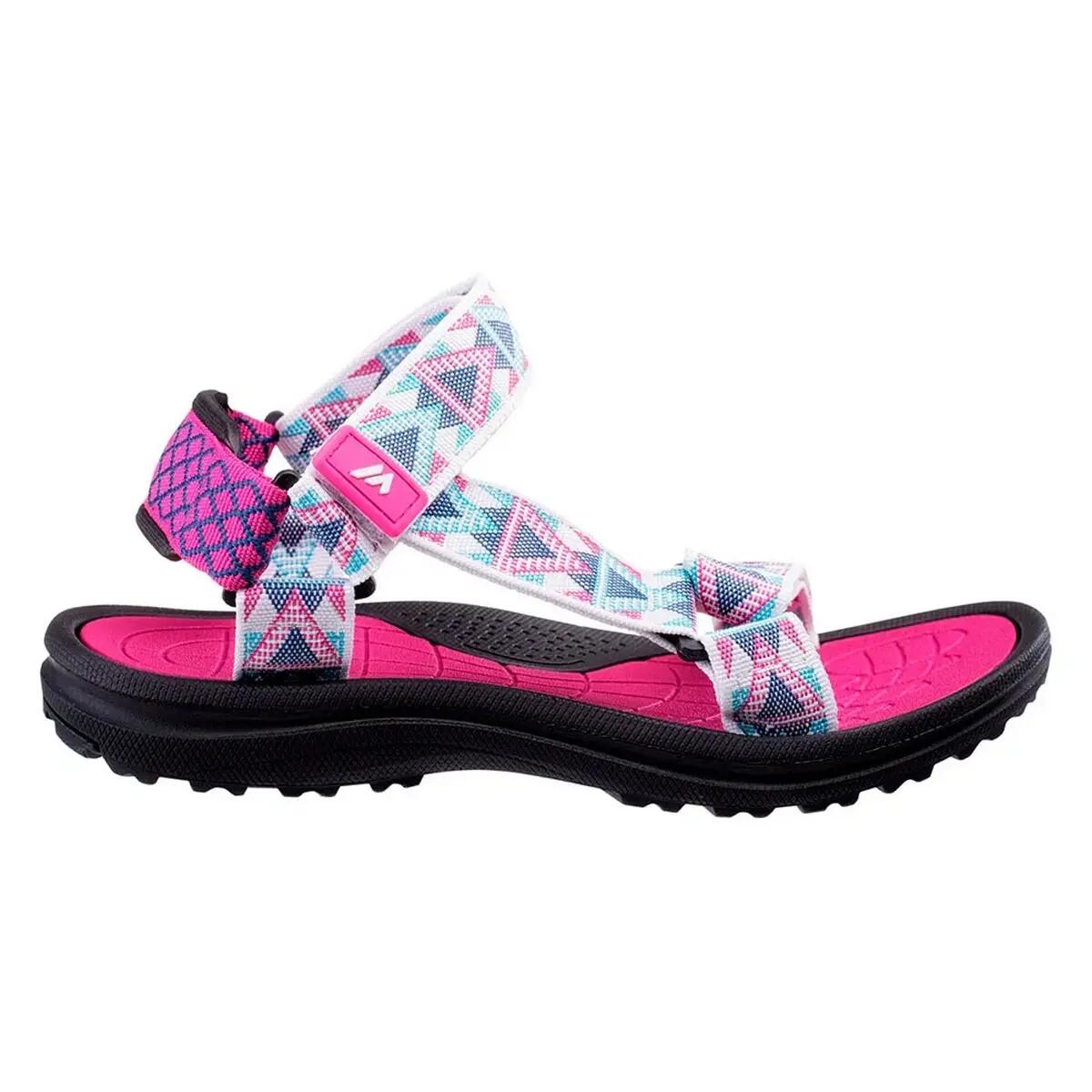 Sandalias Mercheto para Mujer Negro, Fucsia Festival, Blanco, Turquesa 3/6