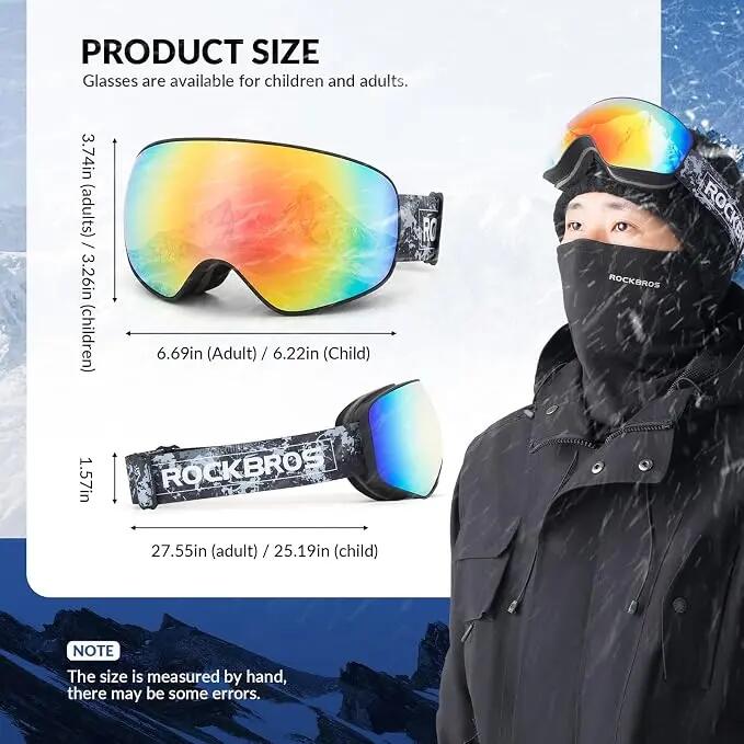 Skibrille für Kinder mit Doppelscheibe & UV-Schutz 5/7