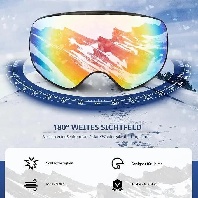 Skibrille für Kinder mit Doppelscheibe & UV-Schutz 3/7
