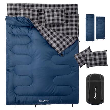 Sac de couchage Snowflake 300D 2 personnes Double long +7°C