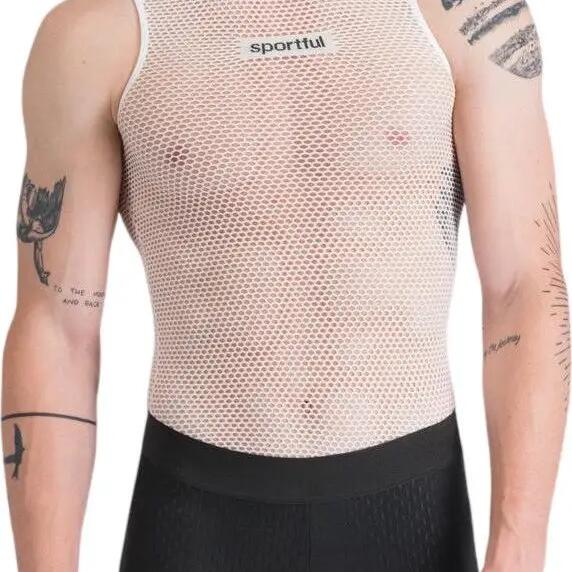 Sportful Light Mesh Base Layer, White, Men's