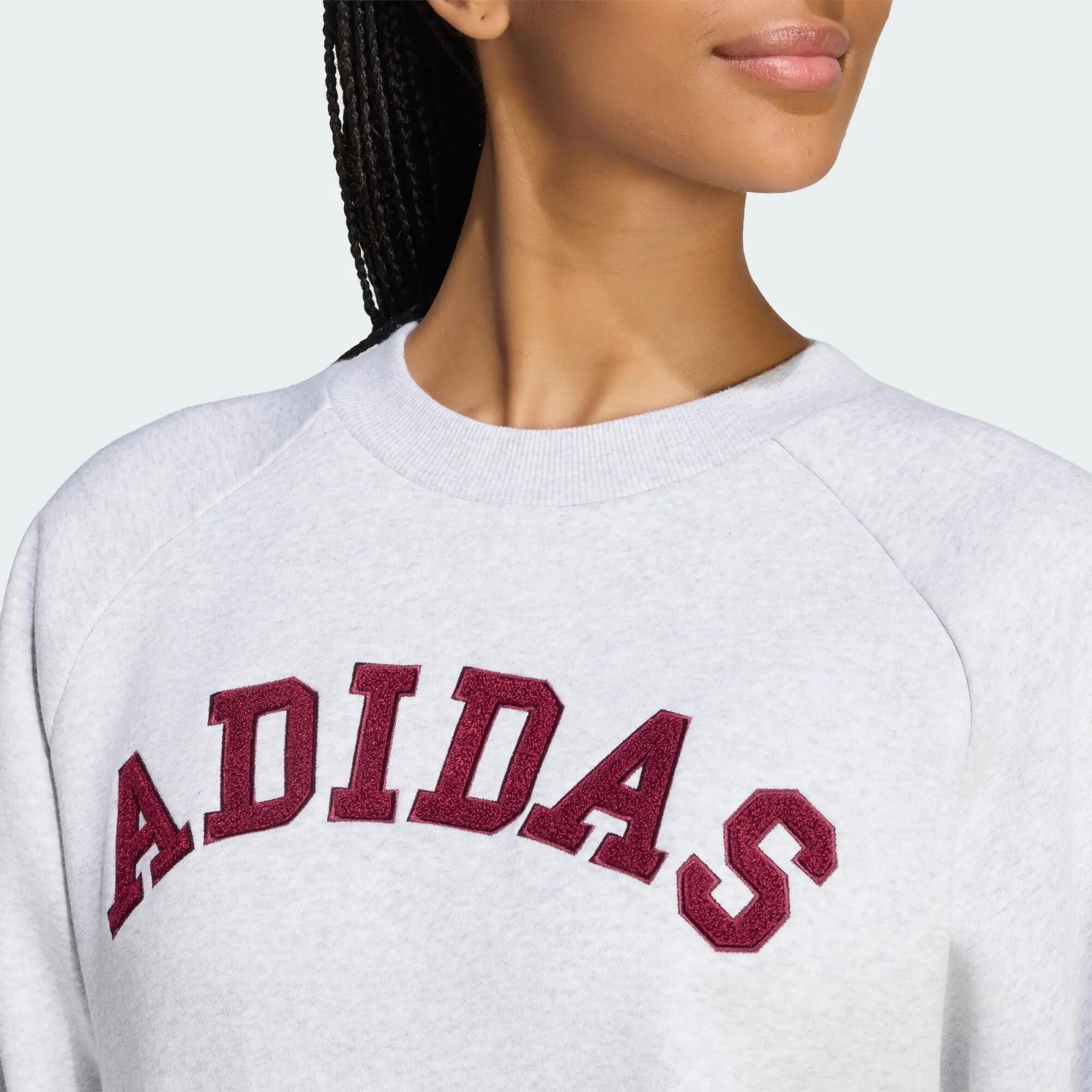 Sweatshirt Adidas 3-Stripes Crew para Mulher 4/5