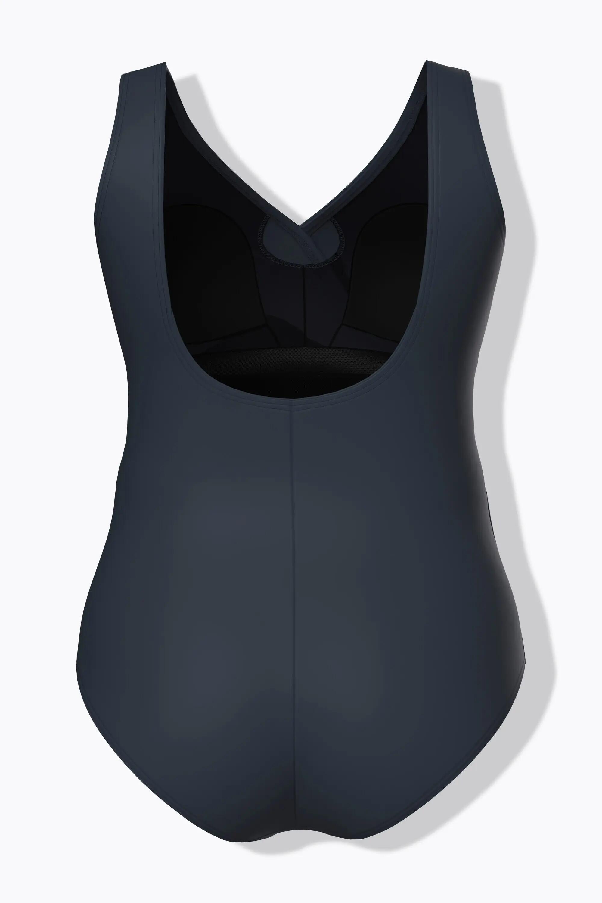 Femme Maillot de bain avec dégradé de couleurs drapé et bonnets souples 13/13