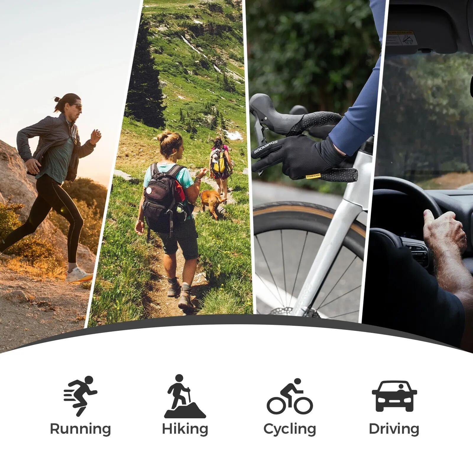 ROCKBROS Vollfinger Handschuhe Winddicht 5/6