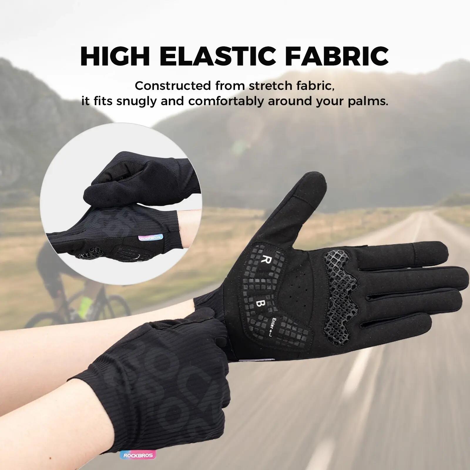 ROCKBROS Vollfinger Fahrradhandschuhe 7/8