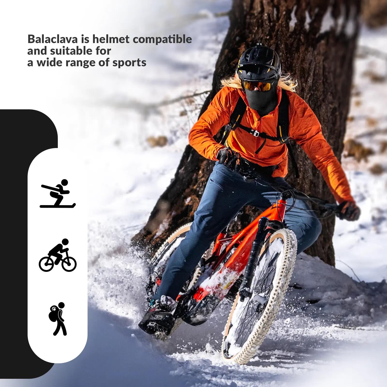 Winter-Sturmhaube aus Fleece mit Pull-Down-Design – für Fahrrad, Ski & Motorrad 6/6