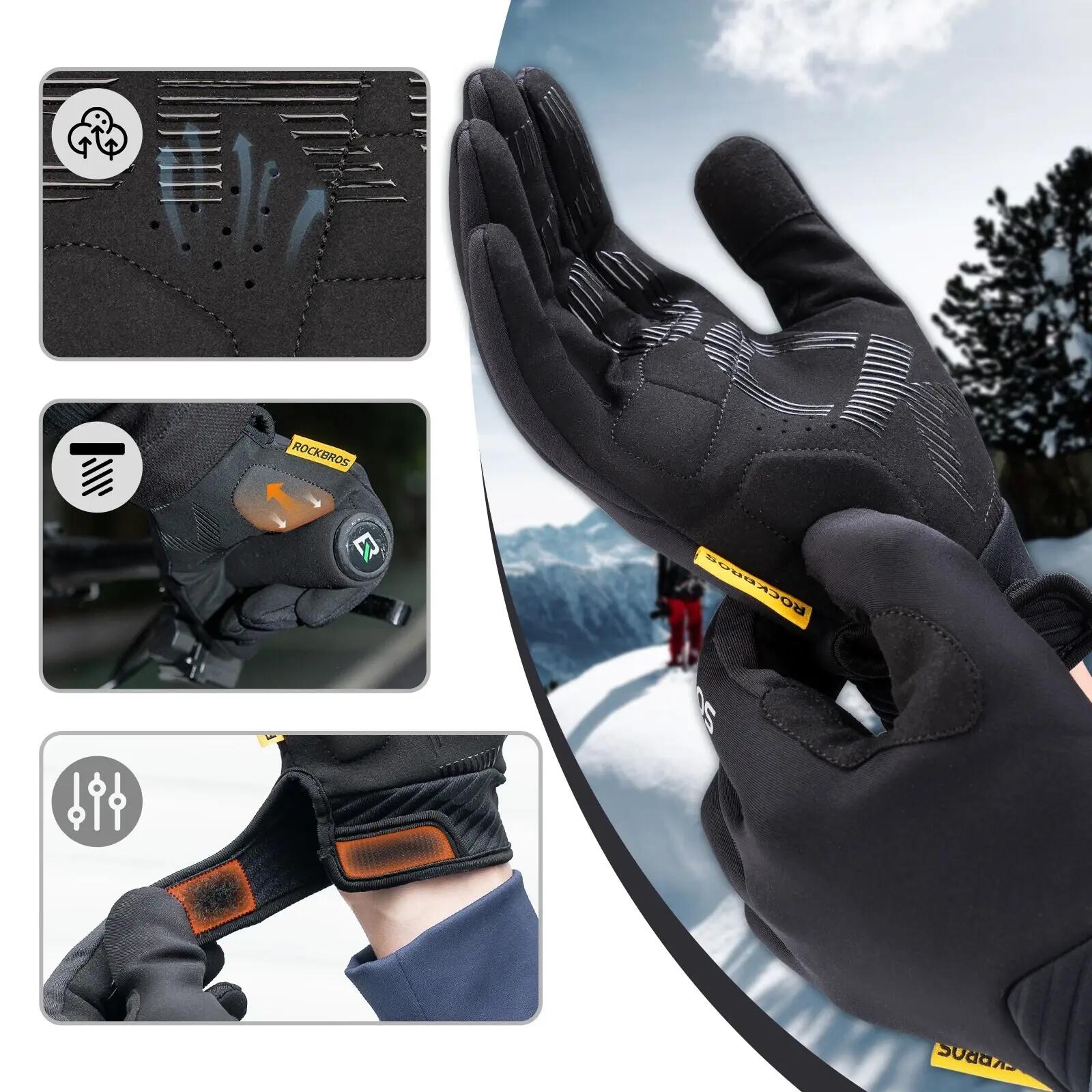 ROCKBROS Vollfinger Handschuhe Winddicht 4/6