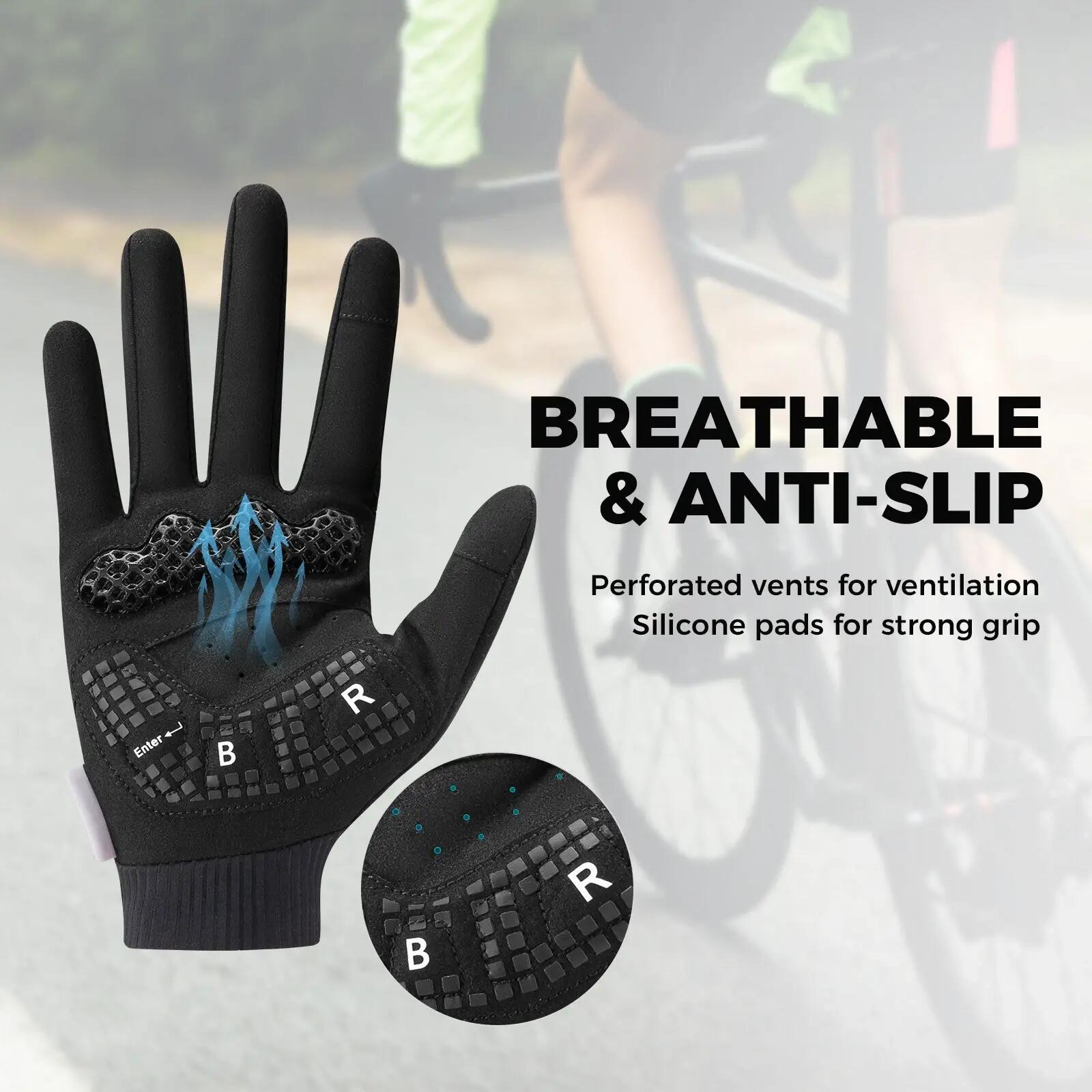 ROCKBROS Vollfinger Fahrradhandschuhe 6/8