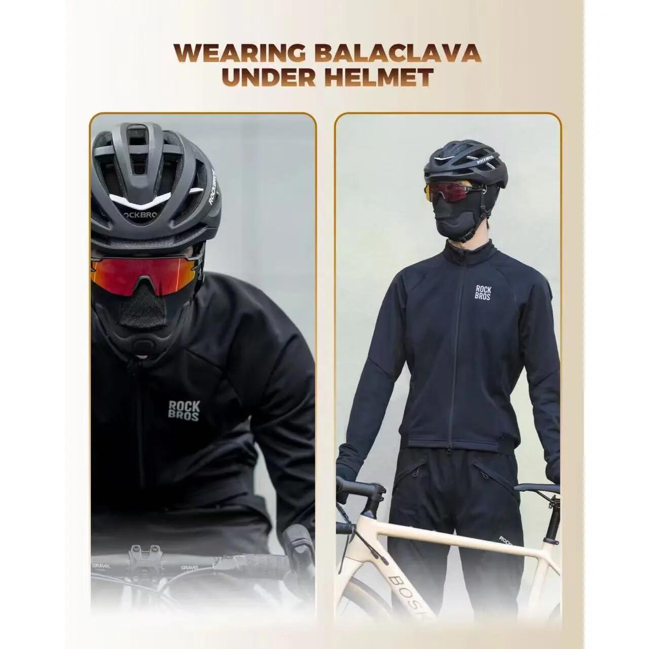 Winter-Sturmhaube winddicht mit Fleece & Brillenlöchern – für Fahrrad & Motorrad 6/7
