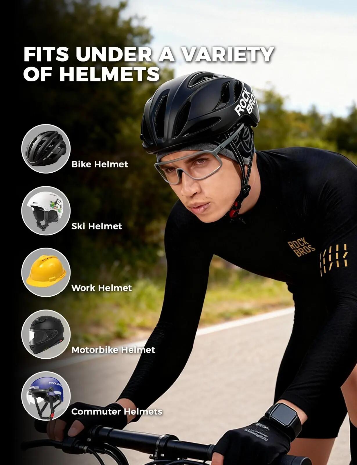 ROCKBROS Winter Mütze warm Fahrradmütze 3/7