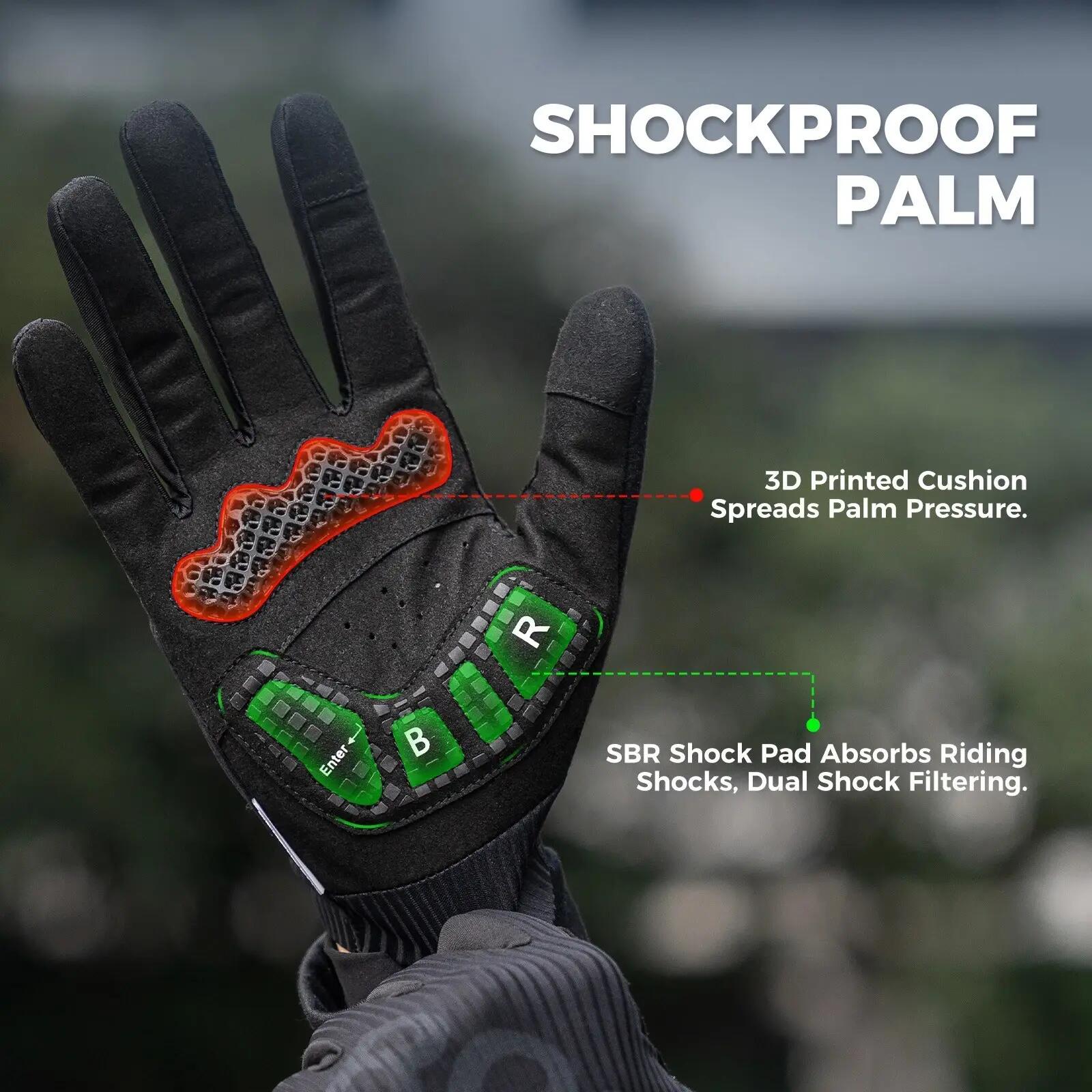 ROCKBROS Vollfinger Fahrradhandschuhe 3/8