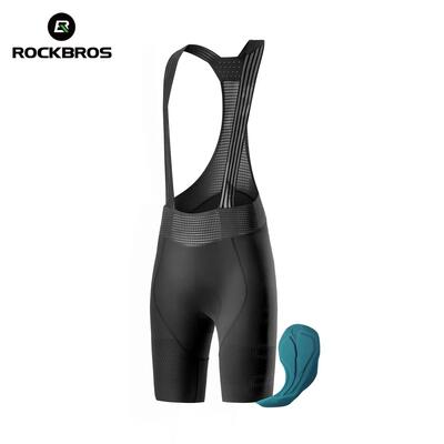 Fietsbroek voor heren met elastische inzetstukken in de bretels rockbros