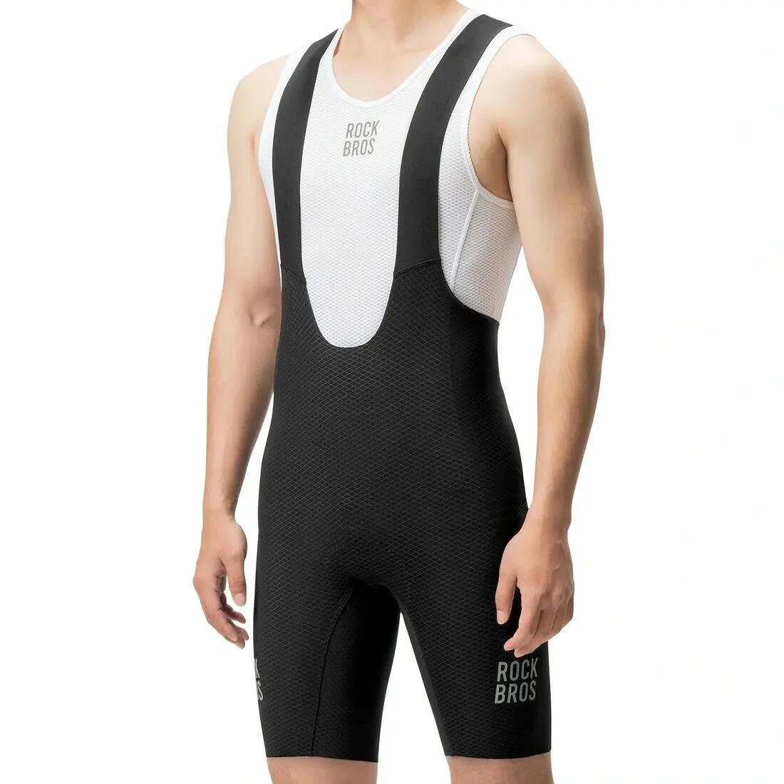 Calções de ciclismo masculinos em couro antiderrapante e respirável 3D ROCKBROS 2/4