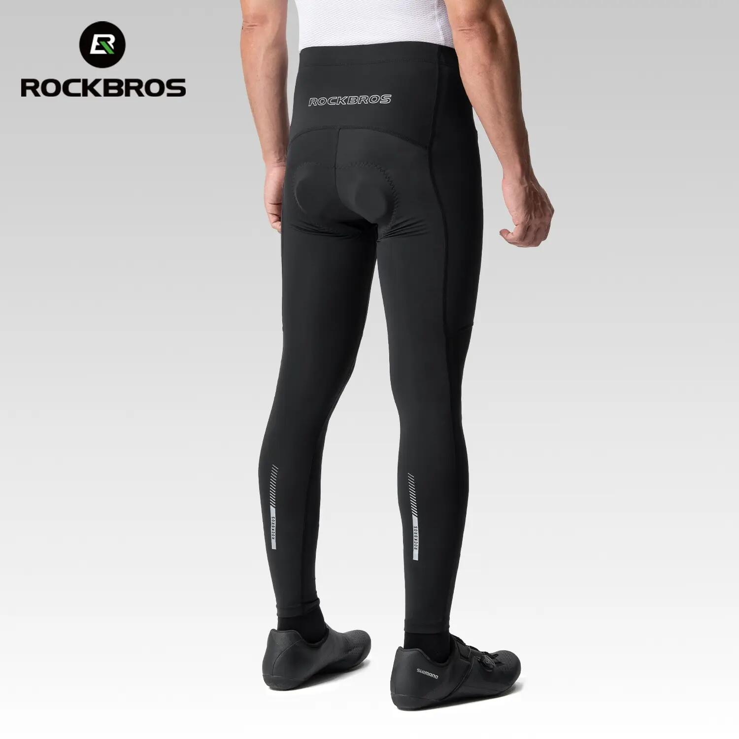 Calças compridas de ciclismo masculinas, com tecido 3D respirável ROCKBROS 3/4