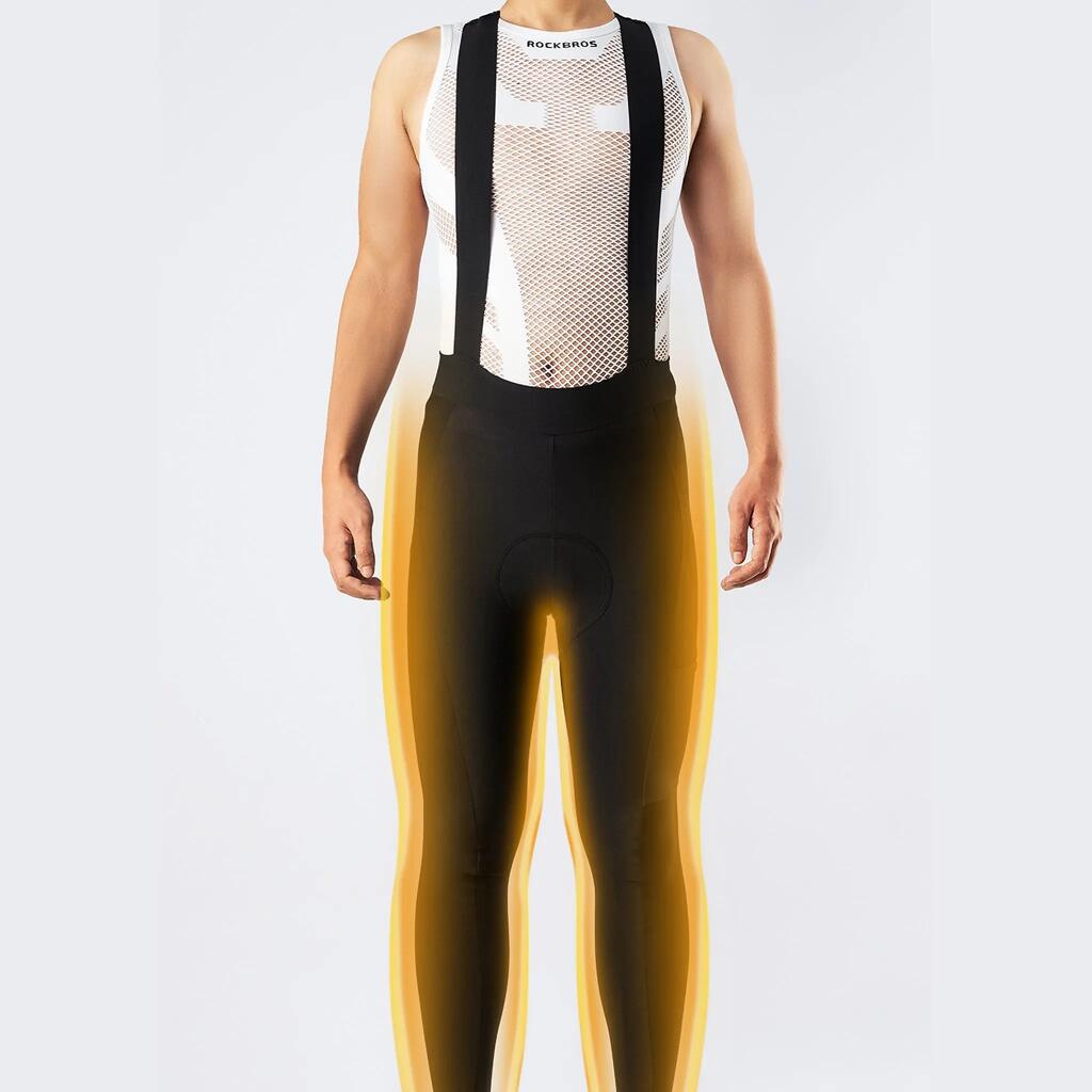 Thermal cycling shorts with bib straps ROCKBROS