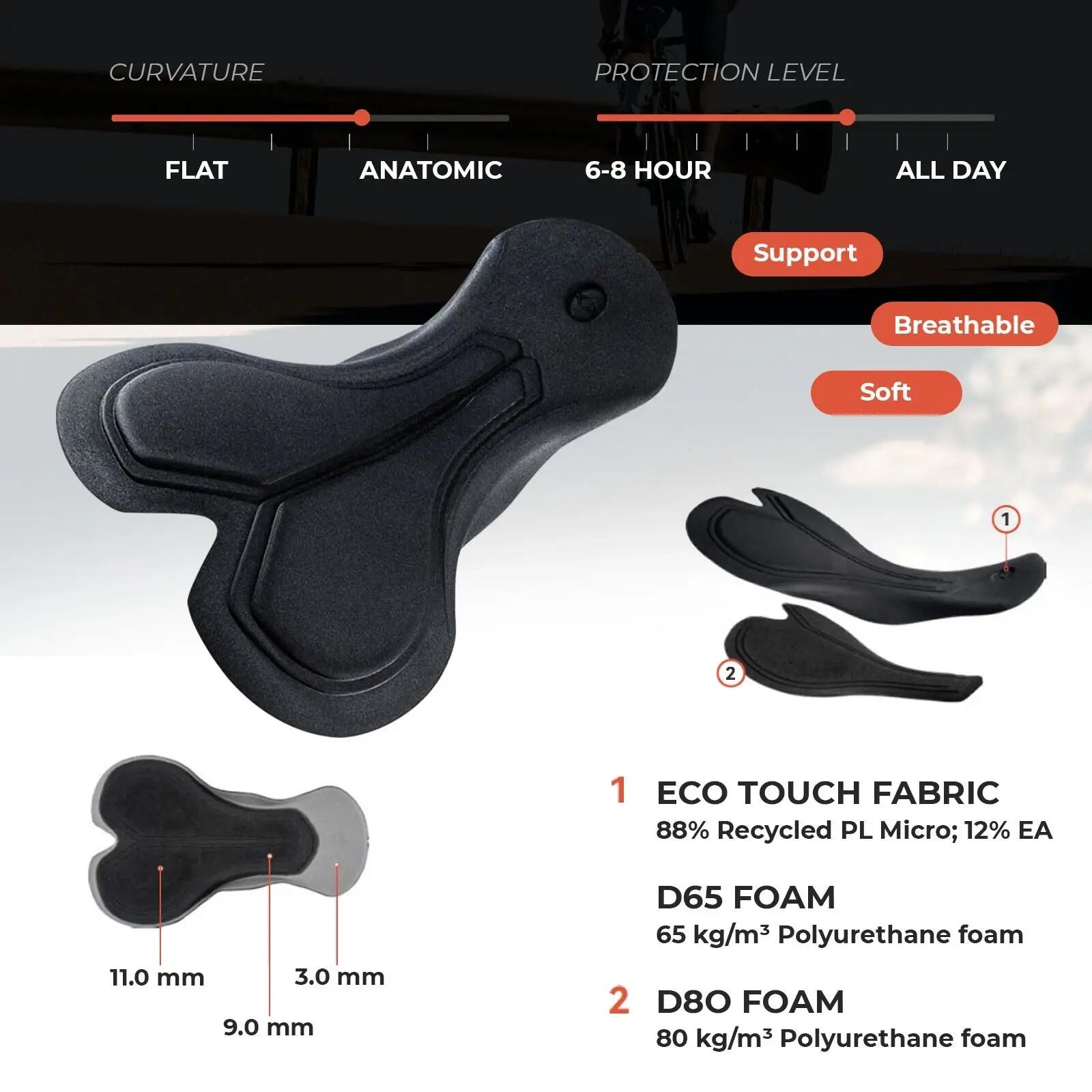 ROCKBROS Herren Kurz Fahrrad Trägerhose 2/6