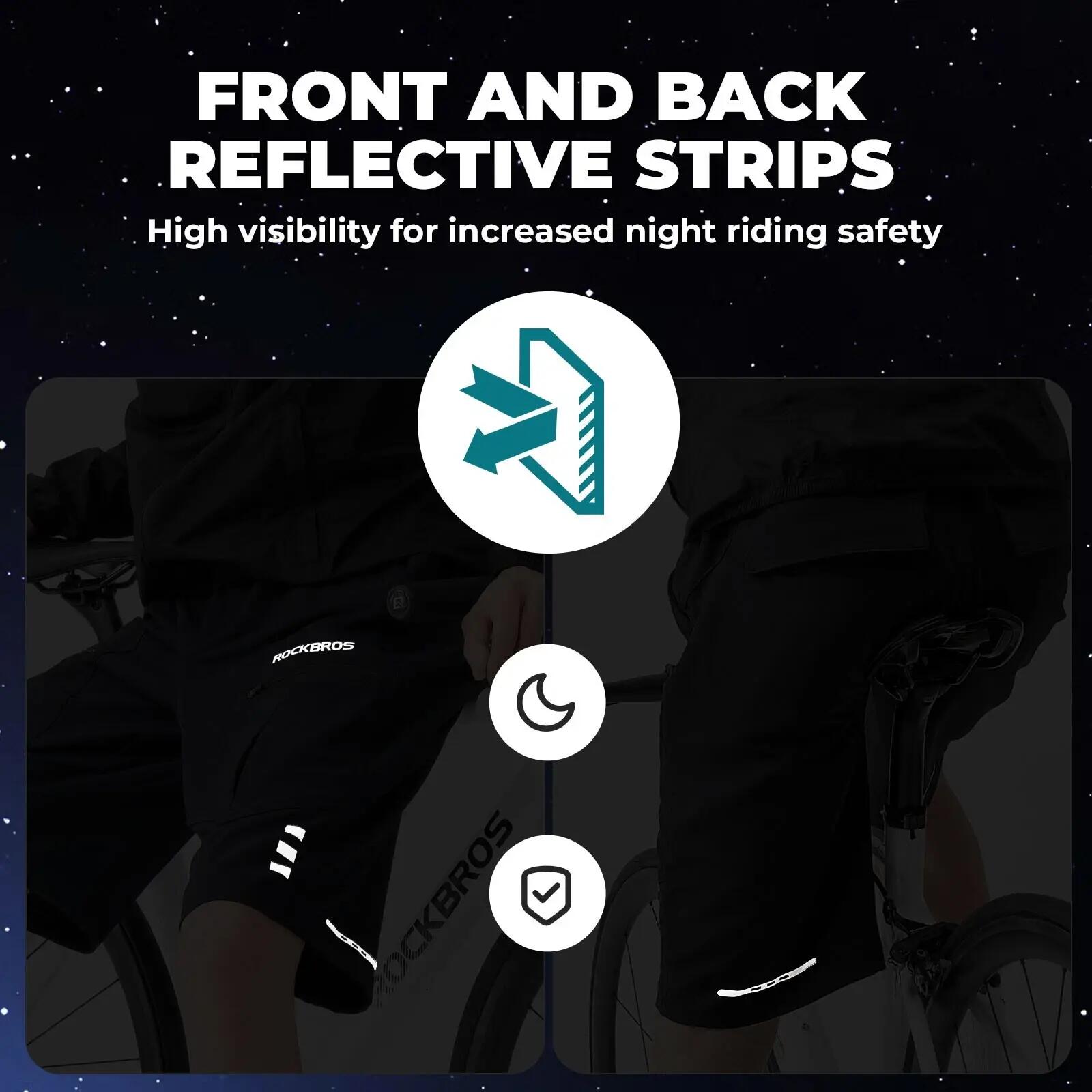 ROCKBROS 2in1 Herren 4D Fahrradhose gepolstert 5/9