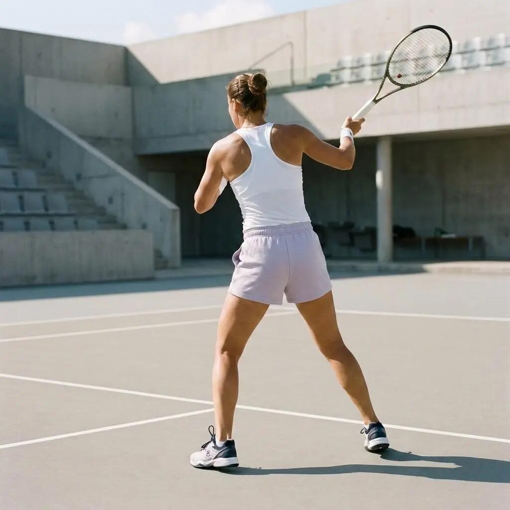 Short taille haute Lusciano – Short de sport femme – Coton et polyester 3/5