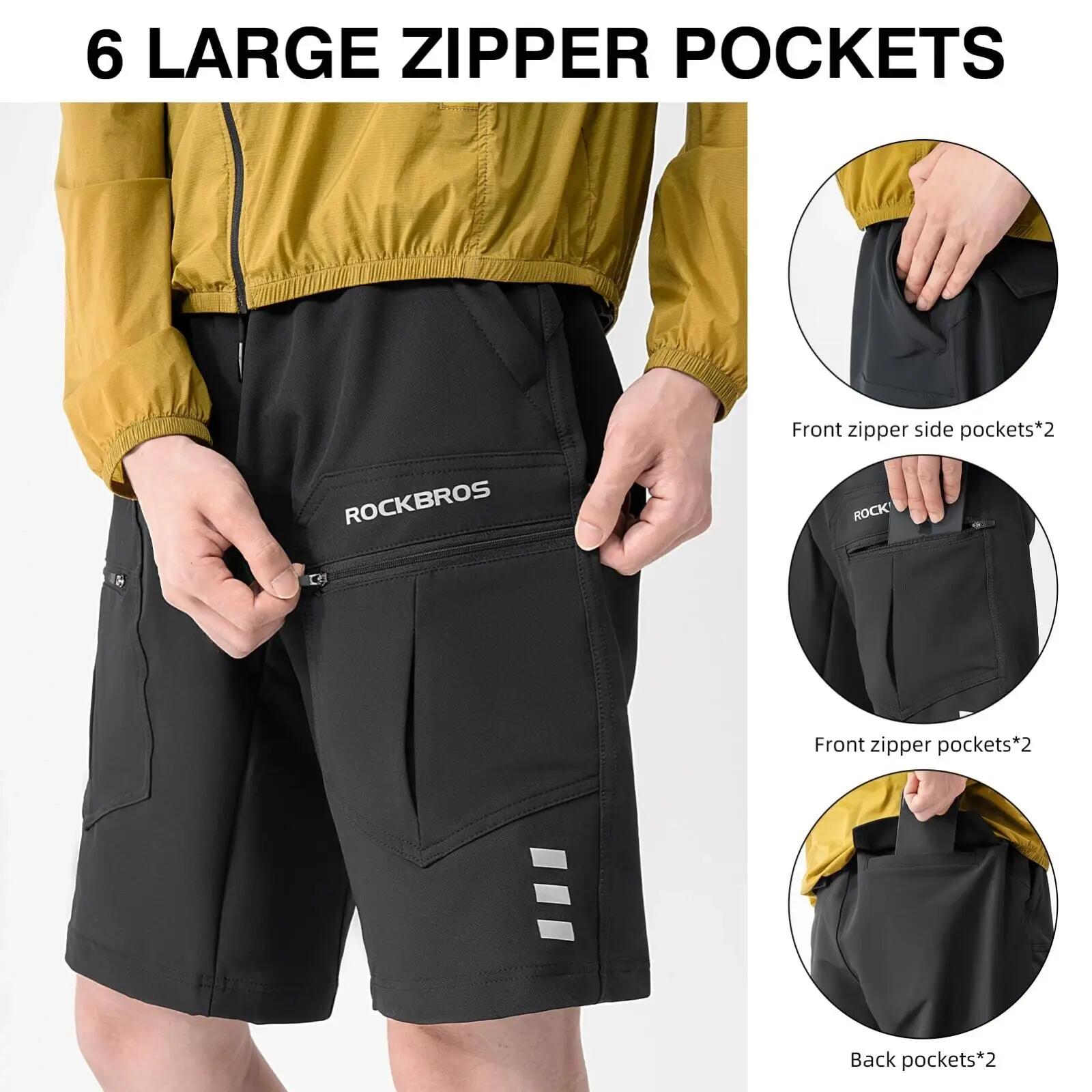 ROCKBROS 2in1 Herren 4D Fahrradhose gepolstert 2/9