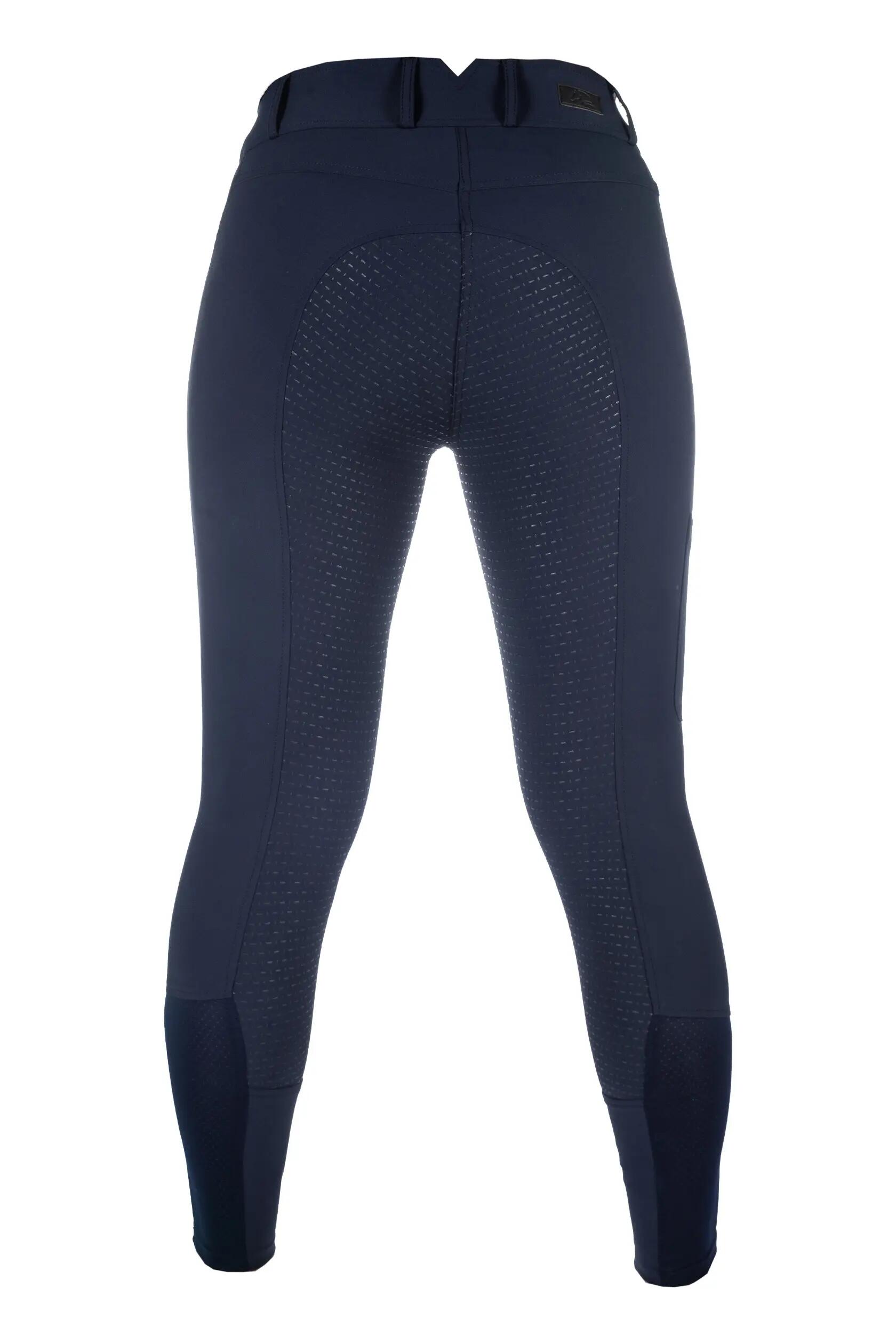 Pantaloni da equitazione full grip da donna HKM Lia High Waist 4/4