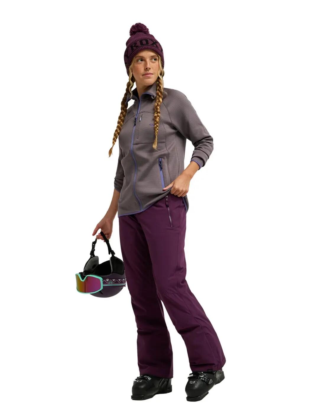 Funktionelle Schneehose 10K ALPINE RIDGE Lila Dames 4/4