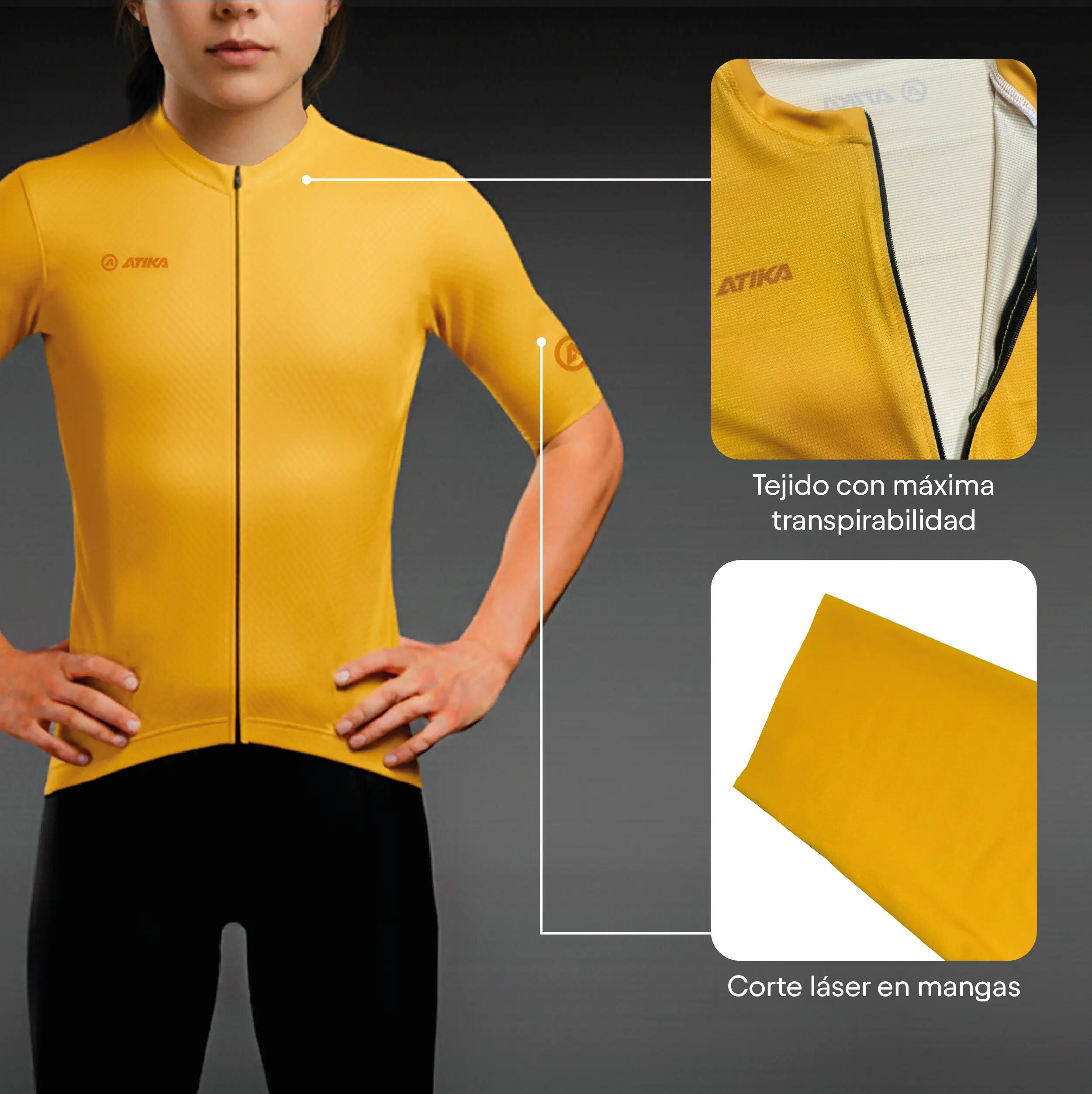 Atika Maillot Ciclismo Manga Corta Dama Modelo Core Transpirable Secado Rápido 2/6