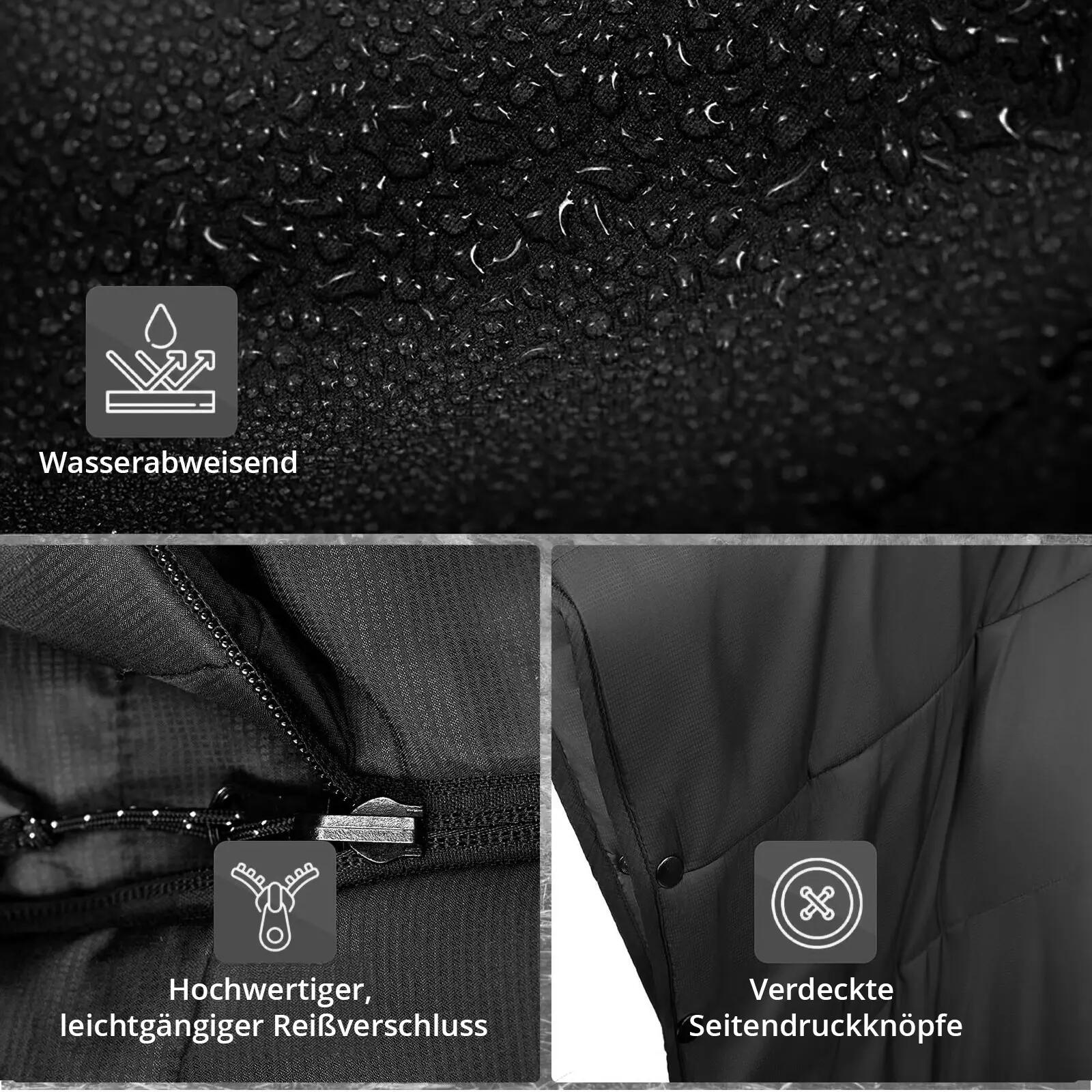 Regenponcho Comfy Camping Isolatie Capuchon Deken Warm Gevoerd 4/7