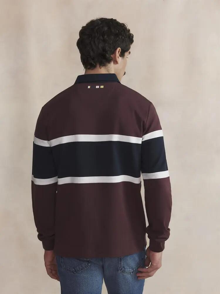 Polo manches longues - Homme - TYLIOPOL - Rose/rouge 4/5