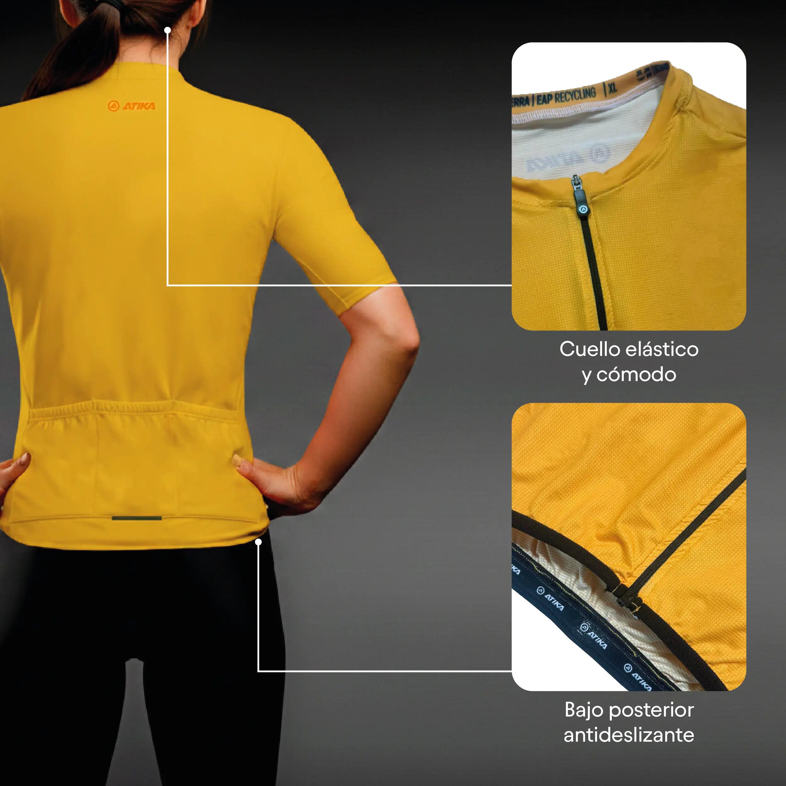 Atika Maillot Ciclismo Manga Corta Dama Modelo Core Transpirable Secado Rápido 3/6