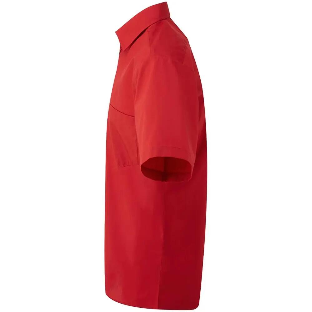 Camicia Maniche Corte Uomo Premier Poplin Rosso 3/4