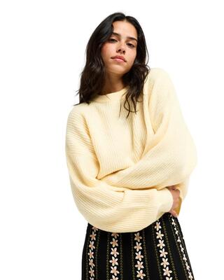 Pullover loomed horizon gelb dames