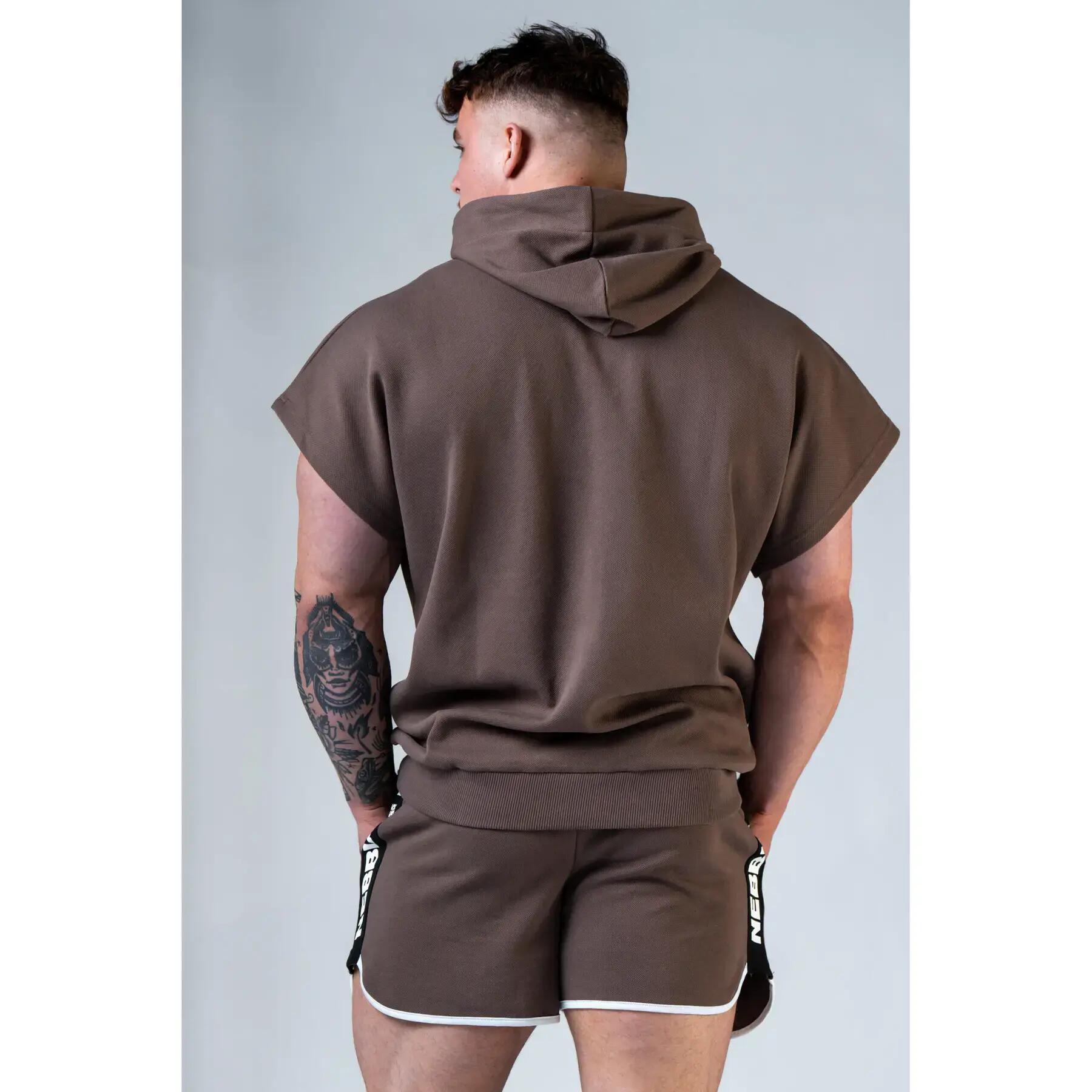 Sweatshirt à capuche manches courtes Nebbia Hero 2/5