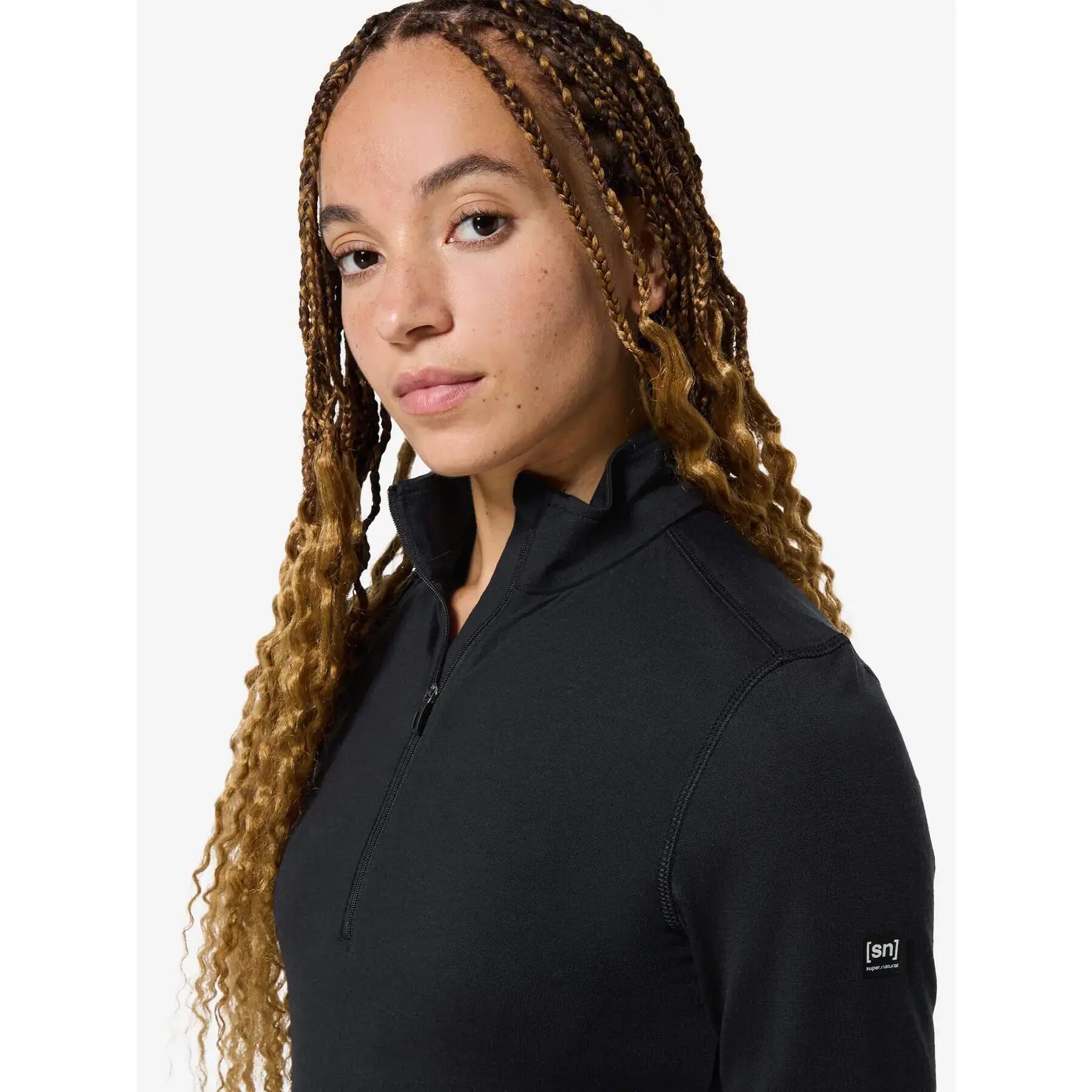 Sous maillot manches longues 1/4 zip femme super.natural Arctic230 5/5