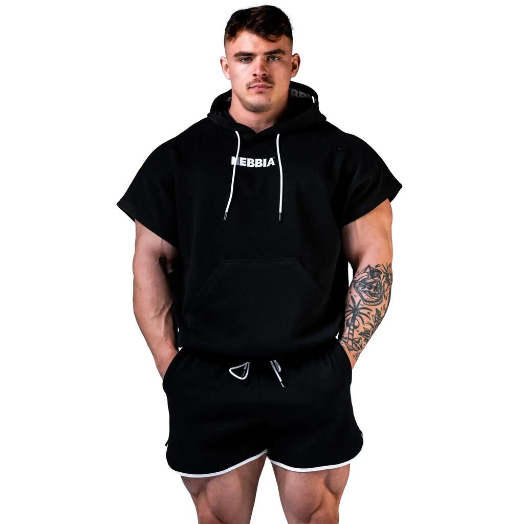Short-sleeved hoodie Nebbia Hero