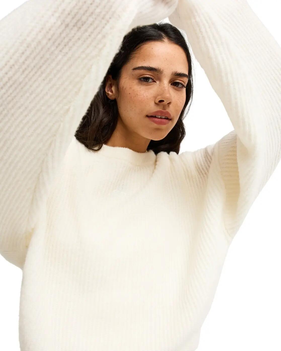 Pullover LOOMED HORIZON Weiss Dames 4/4
