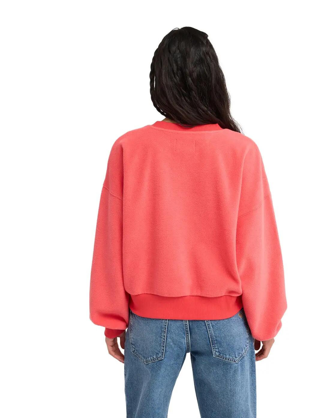 Polaire en sherpa CHILL STORY Rouge Femme 2/4