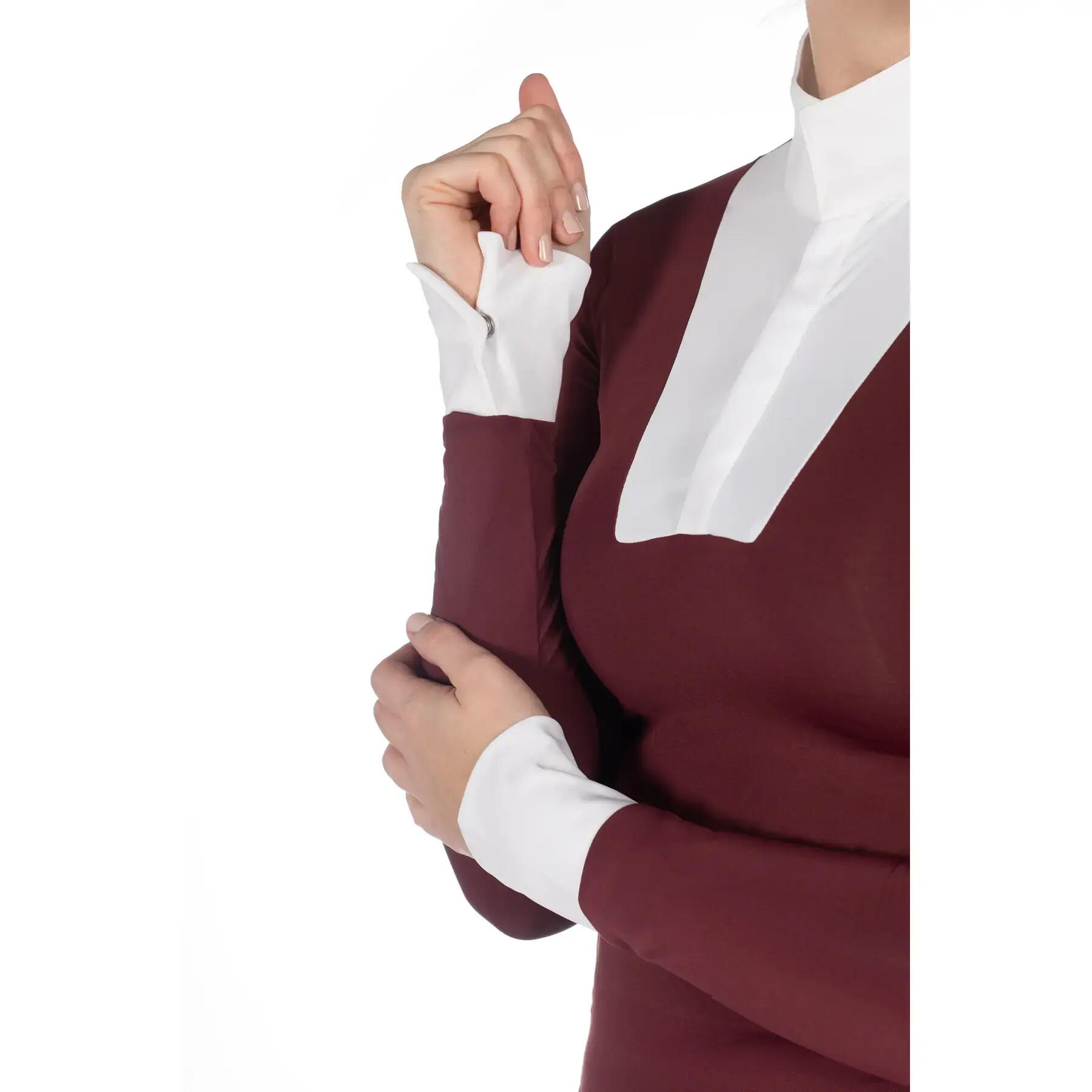 Polo de competición de manga larga para mujer HKM Virginia 4/5