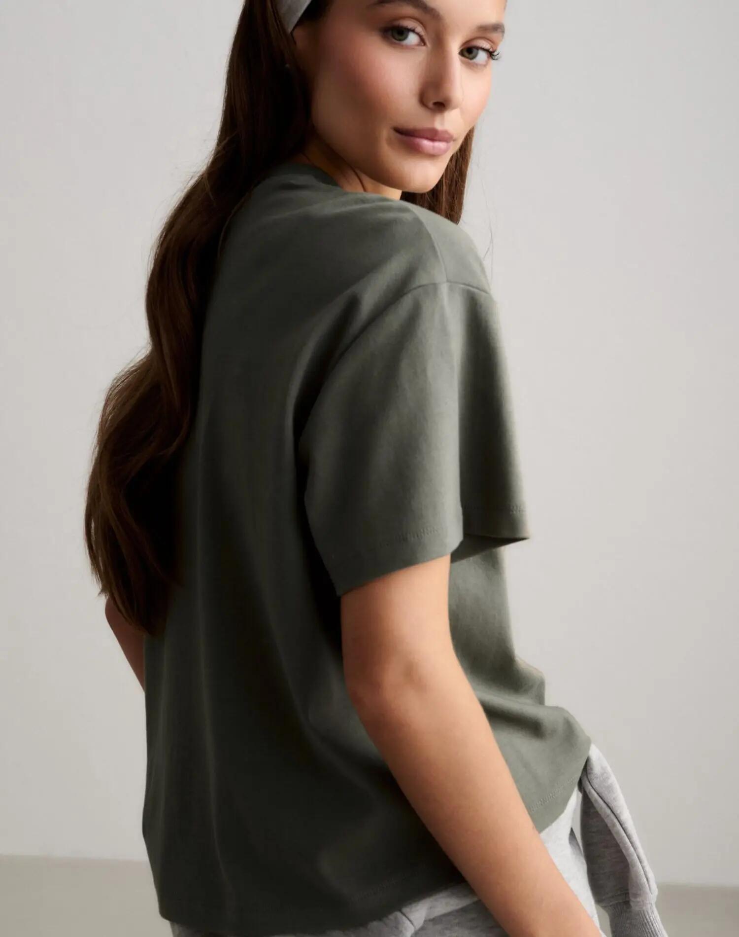Femme T-shirt Coupe Carrée Lettrage Lierre 7/7