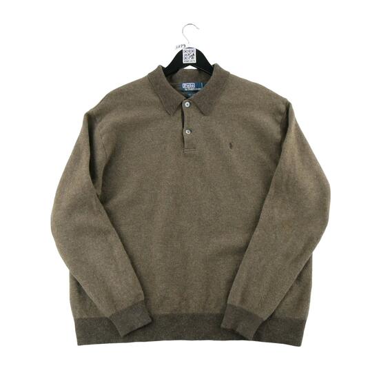 Seconde vie - Polo manches longues Homme Laine Pony - Excellent