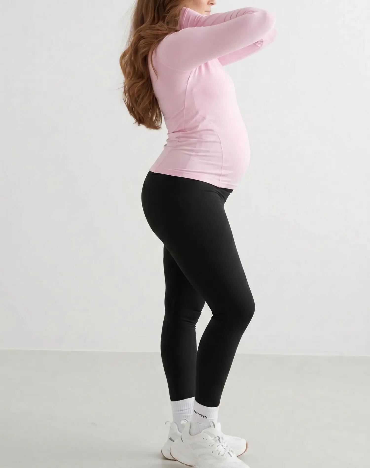 Femme T-shirt Manches Longues Maternité Séchage Rapide Soft Basic Barbe à papa 6/6