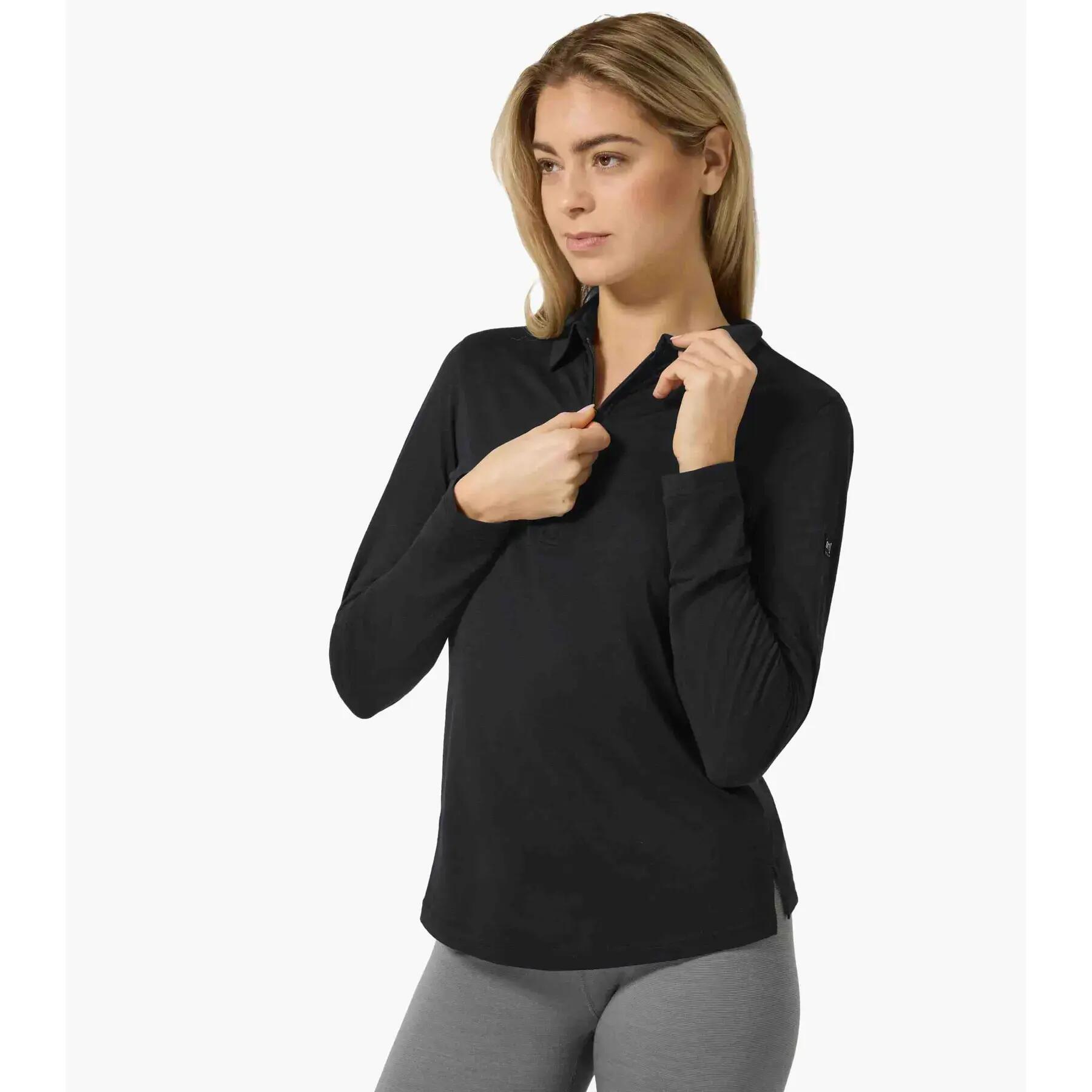 Polo zippé manches longues femme super.natural 3/4