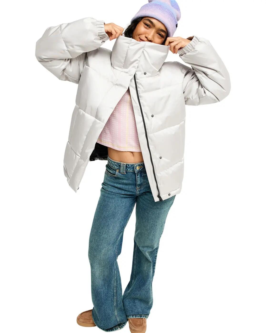 Funktionelle Snow-Jacke SNOW WINTER REBEL Grau Dames 4/4