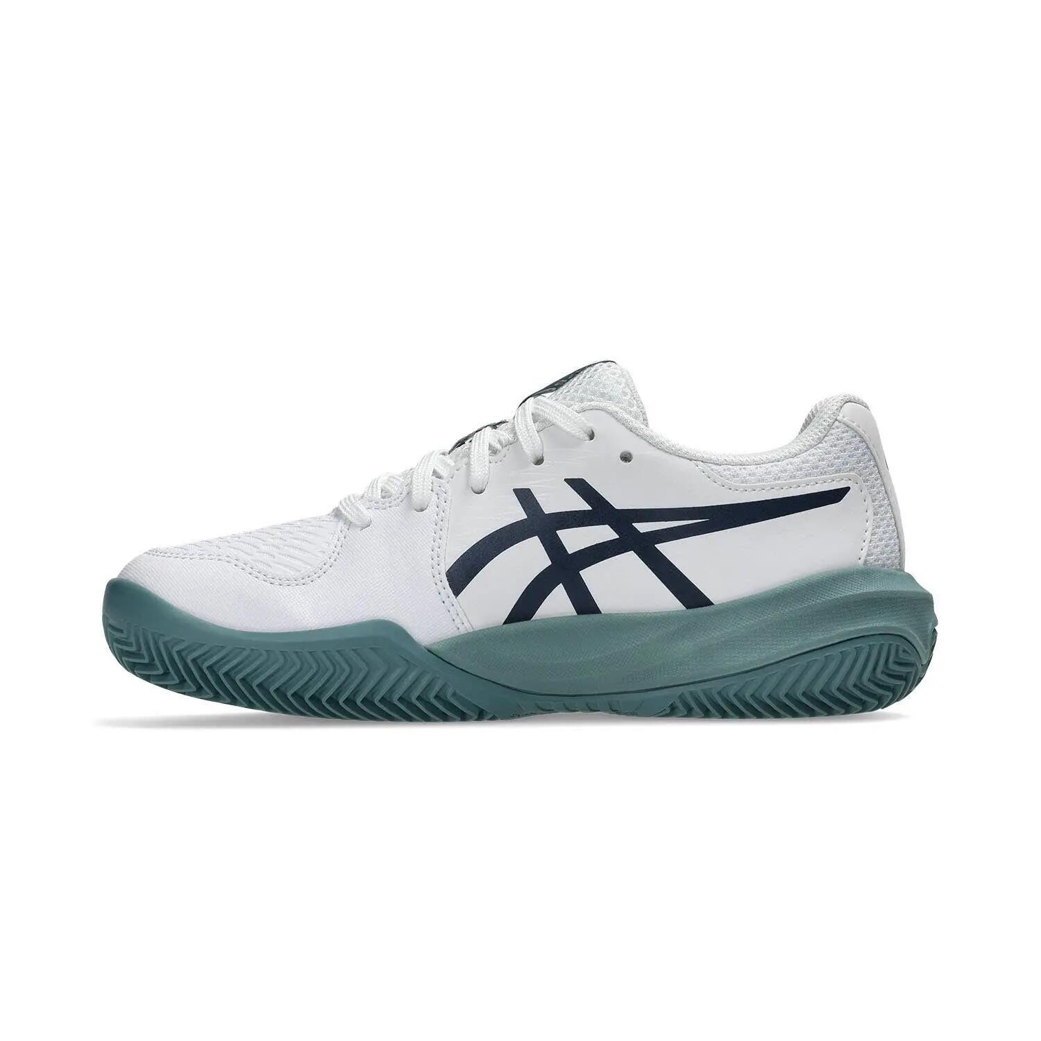 Asics Gel-resolution X Gs Clay Blanc/bleu Junior 1044a080 4/6