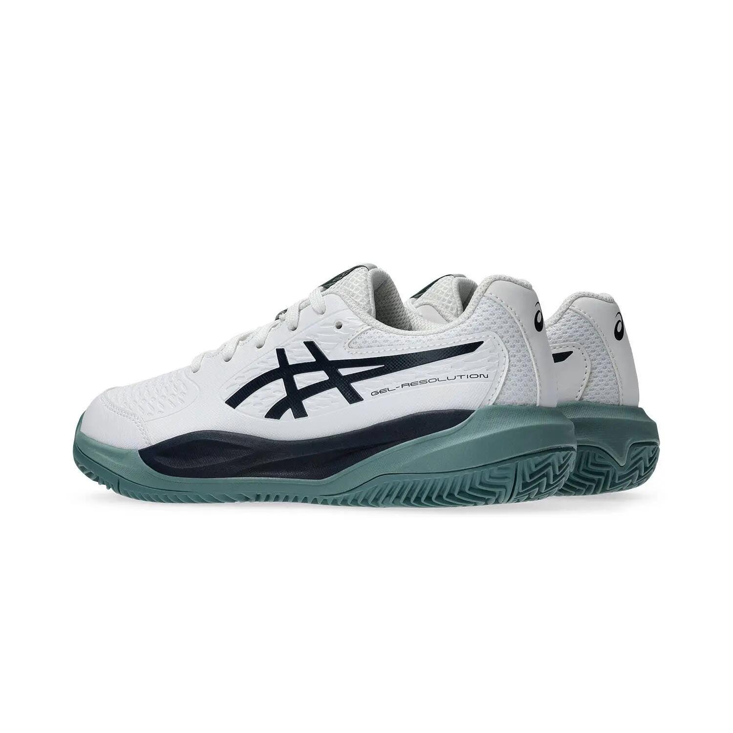 Asics Gel-resolution X Gs Clay Blanc/bleu Junior 1044a080 3/6