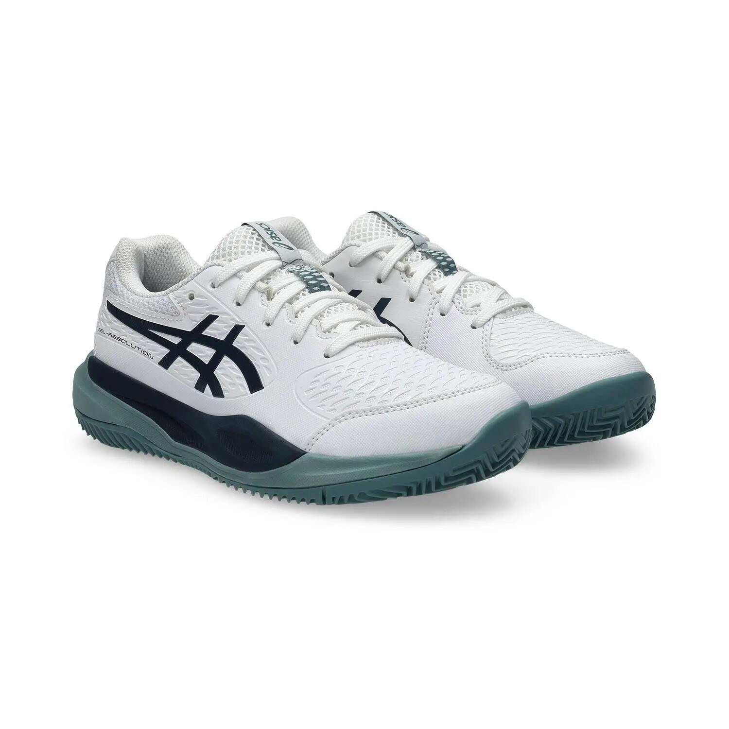 Asics Gel-resolution X Gs Clay Blanc/bleu Junior 1044a080 2/6