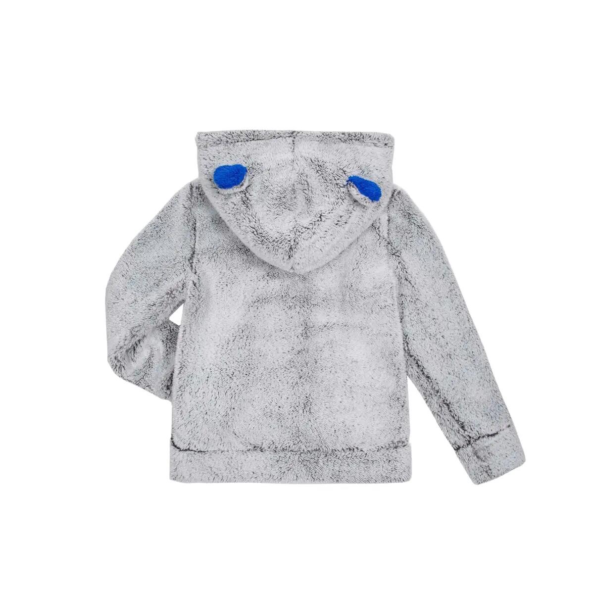 Bluza polarowa dziecięca polar z kapturem uszka misia ECLIPSE 2/4