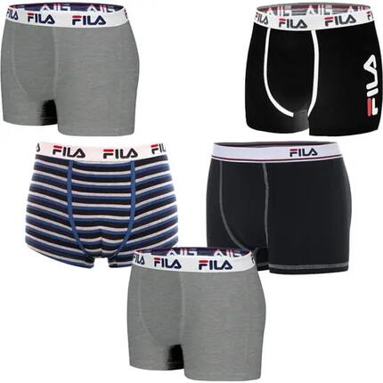 Set de Boxers FILA Hombre Pack 5 Algodón y Elastano