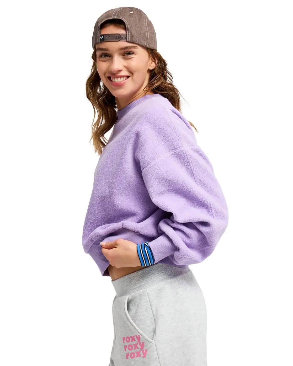 Sherpa-Fleece CHILL STORY Lila Dames 3/4